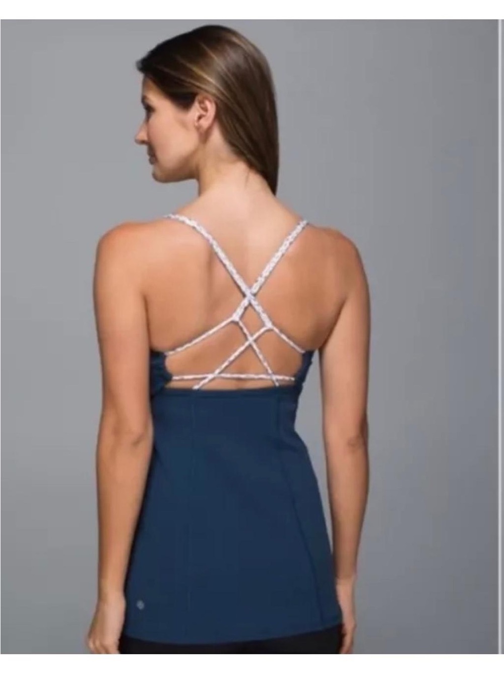 lululemon athletica Navy Blue Crisscross Back Dress